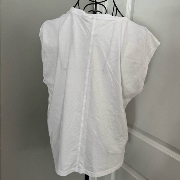 Joie White Basic Tank Top in Size Medium - Picture 4 of 5